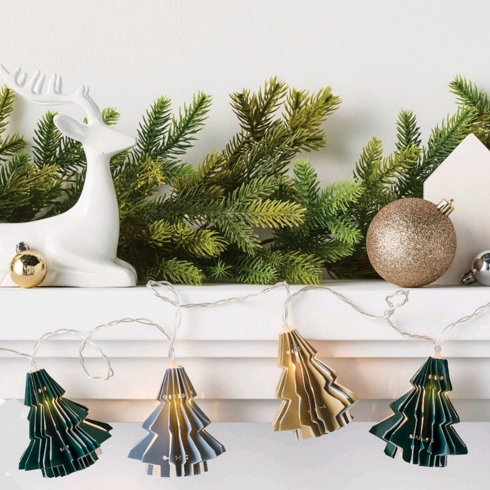 Wondershop NWT 10 LED Christmas Tree String Light 8' Battery Operated